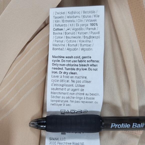 Spanx Thinstincts 2.0 High-Waisted Mid-Thigh Short Womens L Petite Beige #10233Q - Picture 8 of 10